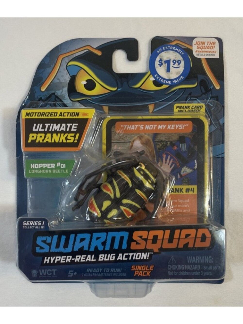 Swarm Squad Single Pack - Hopper #01 - Longhorn Beetle
